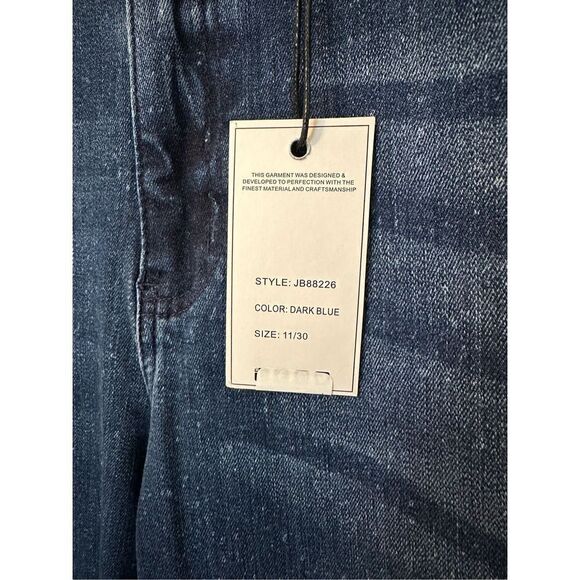 NWT Judy Blue Mid Rise Relaxed Fit Speckled Mineral Wash Jeans Size 11 / 30 JB88 - Picture 4 of 10